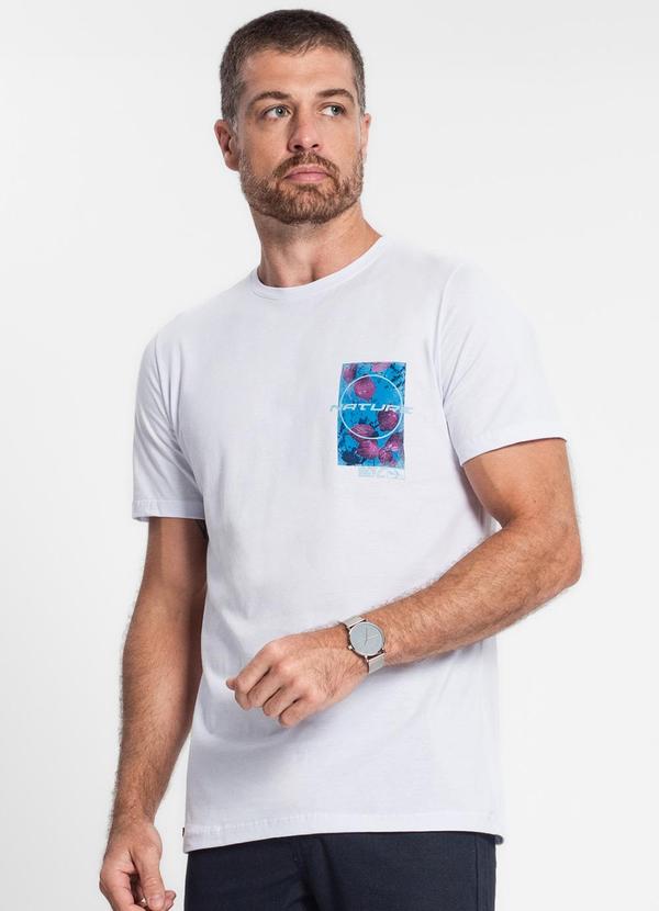 Diametro - Camiseta Masculina em Meia Malha Branco