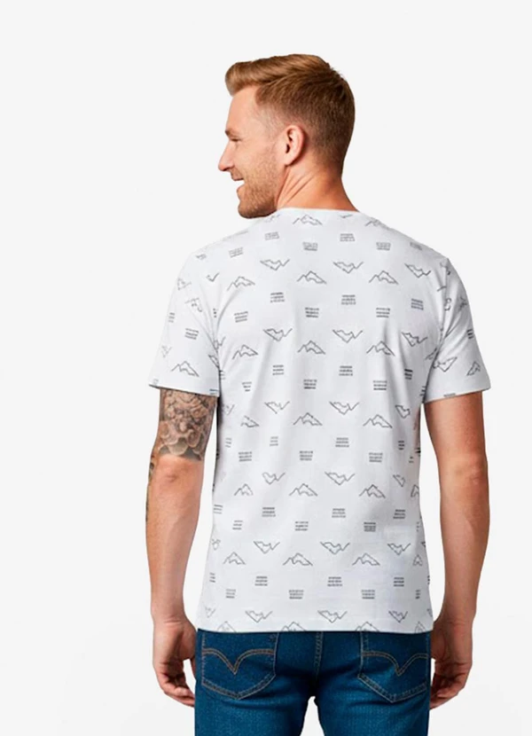 Select - Camiseta Masculina em Meia Malha Branco 2