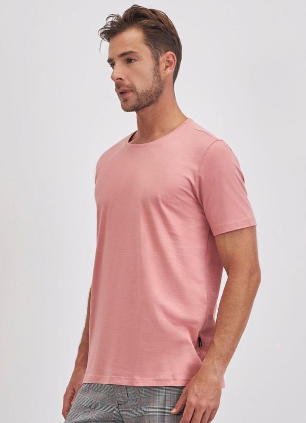 Rovitex - Camiseta Masculina em Meia Malha Kohmar Rosa