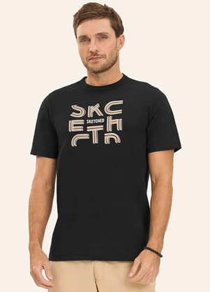 Diametro - Camiseta Masculina em Meia Malha Preto - DIAMETRO