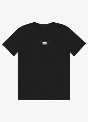 Diametro - Camiseta Masculina em Meia Malha Preto - DIAMETRO