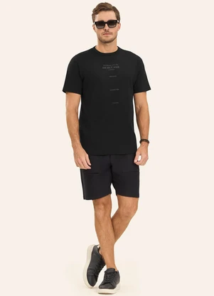 Diametro - Camiseta Masculina em Meia Malha Preto - DIAMETRO