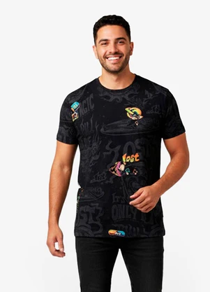 Select - Camiseta Masculina em Meia Malha Preto - SELECT