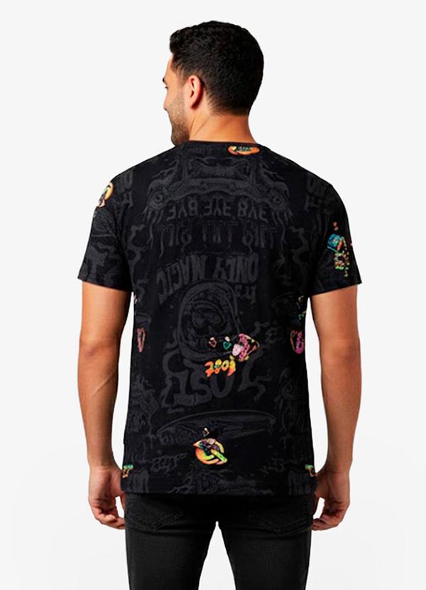 Select - Camiseta Masculina em Meia Malha Preto 2