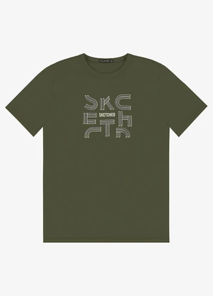 Diametro - Camiseta Masculina em Meia Malha Verde - DIAMETRO