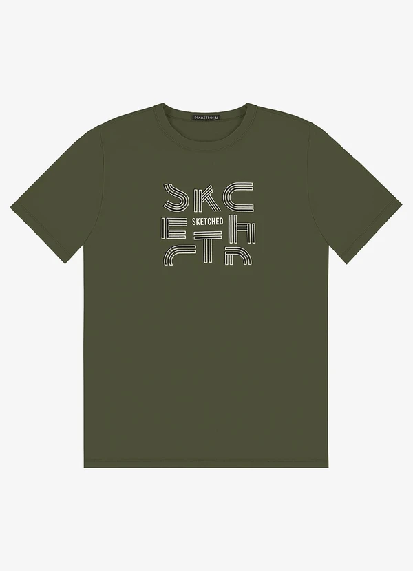 Diametro - Camiseta Masculina em Meia Malha Verde