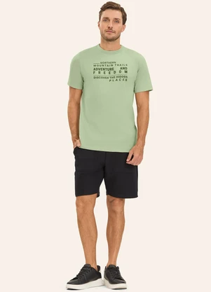 Diametro - Camiseta Masculina em Meia Malha Verde - DIAMETRO