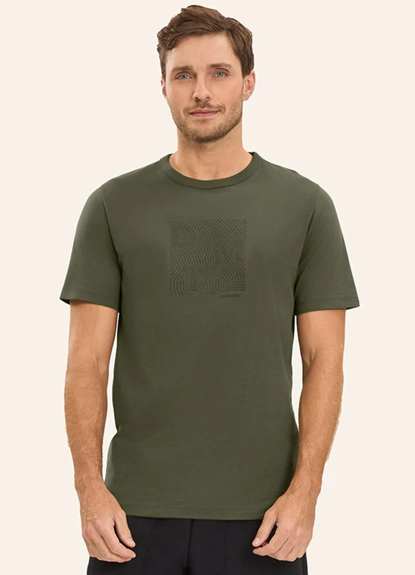 Diametro - Camiseta Masculina em Meia Malha Verde