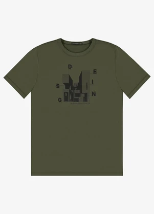Diametro - Camiseta Masculina em Meia Malha Verde - DIAMETRO