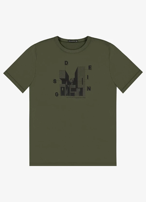 Diametro - Camiseta Masculina em Meia Malha Verde