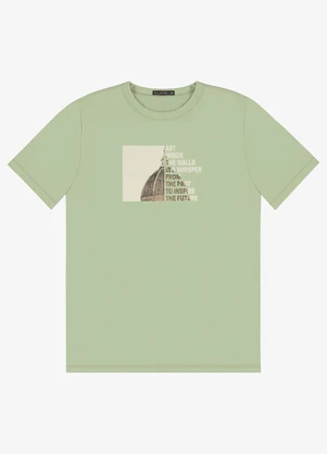 Diametro - Camiseta Masculina em Meia Malha Verde - DIAMETRO