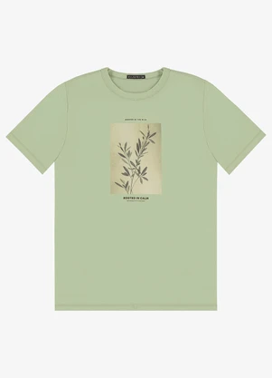 Diametro - Camiseta Masculina em Meia Malha Verde - DIAMETRO