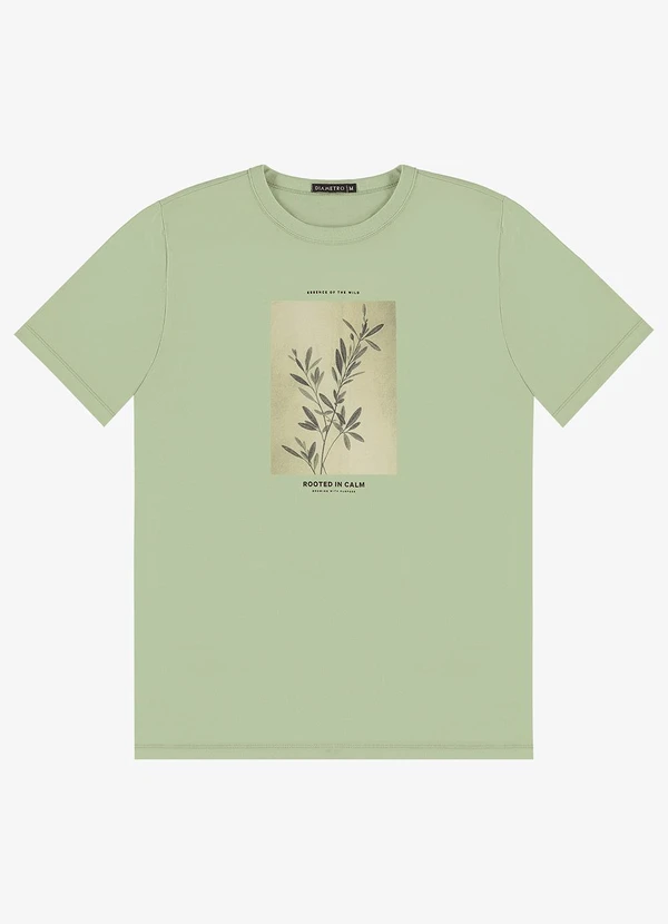 Diametro - Camiseta Masculina em Meia Malha Verde