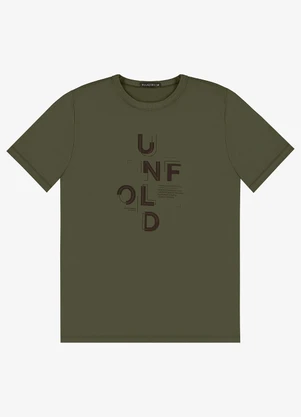 Diametro - Camiseta Masculina em Meia Malha Verde - DIAMETRO