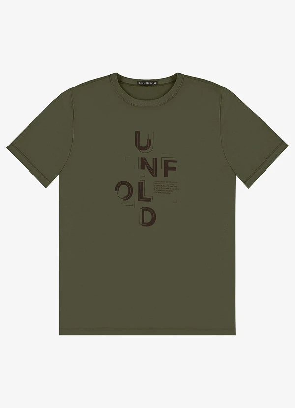 Diametro - Camiseta Masculina em Meia Malha Verde