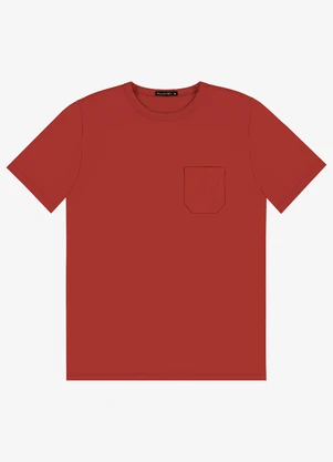 Diametro - Camiseta Masculina em Meia Malha Vermelho - DIAMETRO