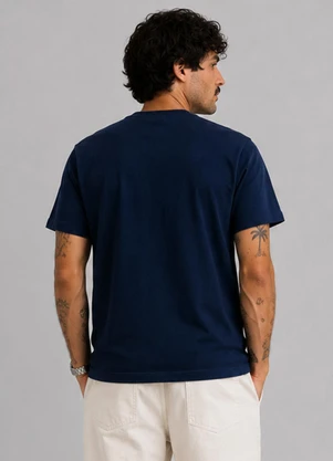 Select - Camiseta Masculina em Pique Azul - SELECT