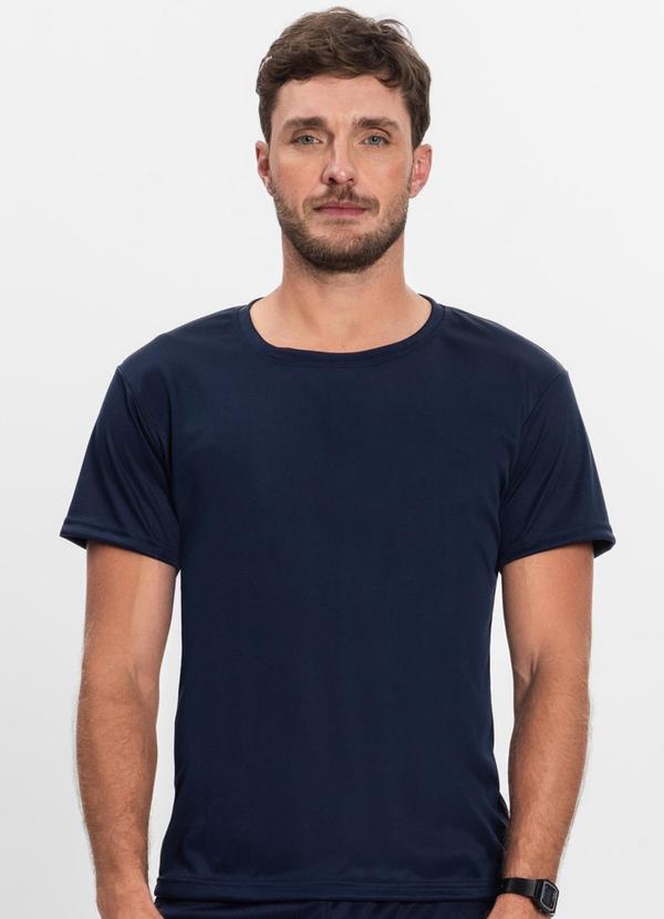 Rovitex - Camiseta Masculina Esportiva Dry Fit Shift Azul