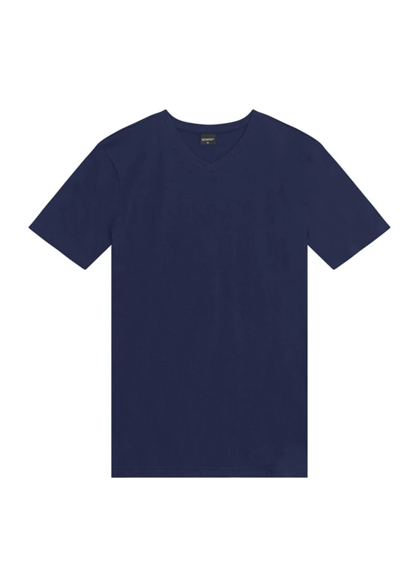 Essendi - Camiseta Masculina Essencial com Decote V Azul 3