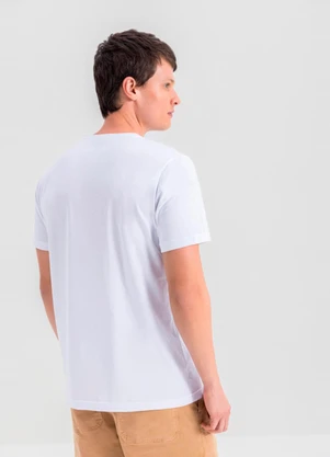 Essendi - Camiseta Masculina Essencial em Malha Branco - ESSENDI