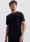 Essendi - Camiseta Masculina Essencial em Suedine Branco - variação: Preto