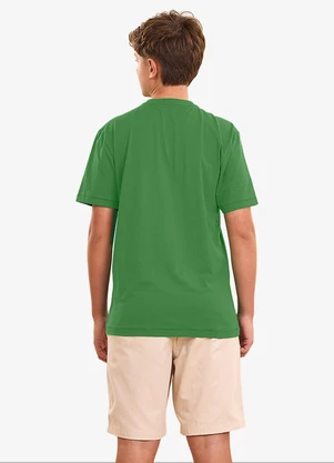 Minty - Camiseta Masculina Estampa com Relevo Verde - MINTY
