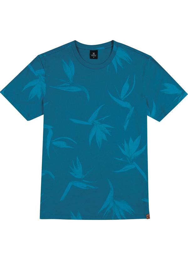 Exco - Camiseta Masculina Estampada Azul
