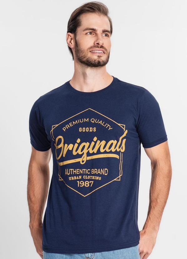 Select - Camiseta Masculina Estampada Select Azul