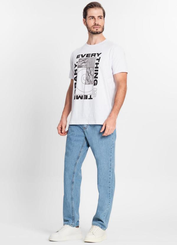 Select - Camiseta Masculina Estampada Branco 3