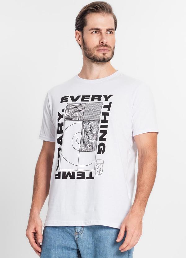 Select - Camiseta Masculina Estampada Branco 4