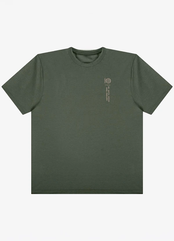 Rovitex - Camiseta Masculina Estampada Verde