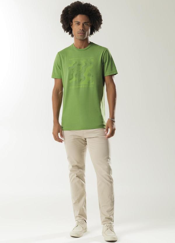 Exco - Camiseta Masculina Estampadoa em Gel Verde 2