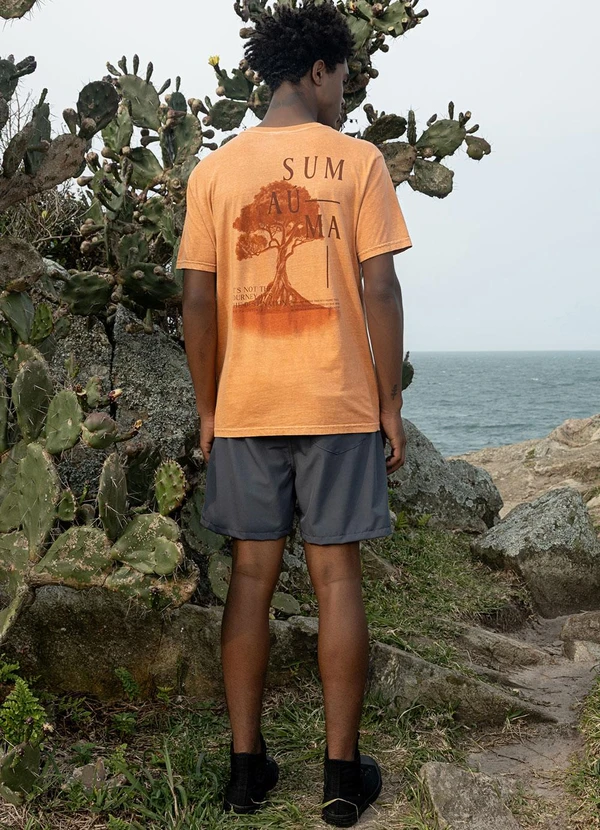 The Philippines - Camiseta Masculina Laranja 4