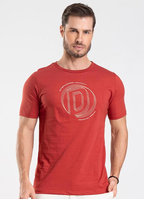 Diametro - Camiseta Masculina Laranja