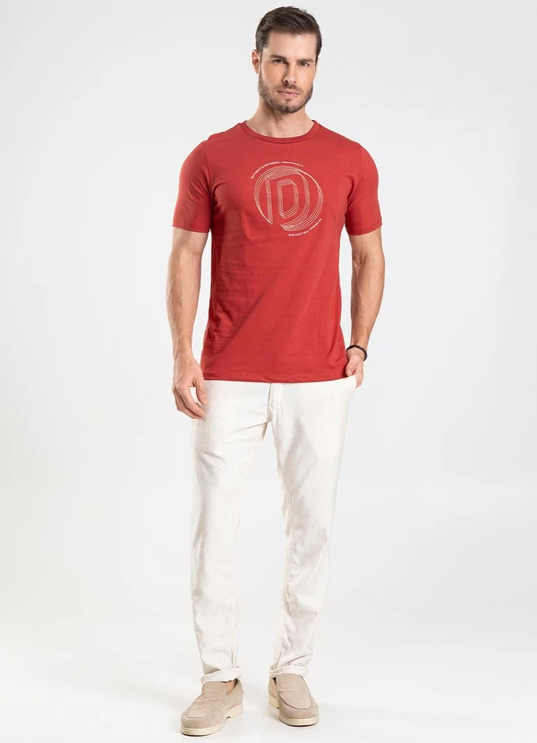 Diametro - Camiseta Masculina Laranja 4