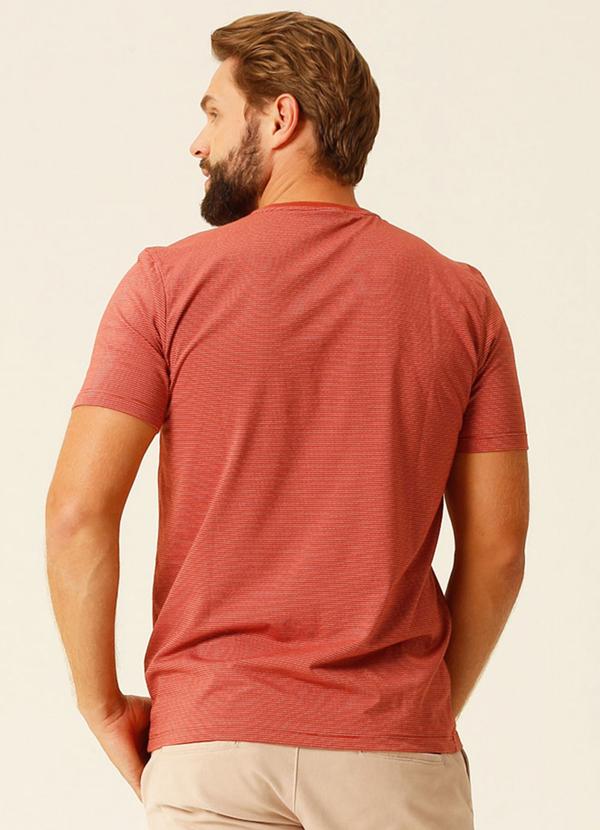 Seeder - Camiseta Masculina Listrada Dots Seeder Marrom 2