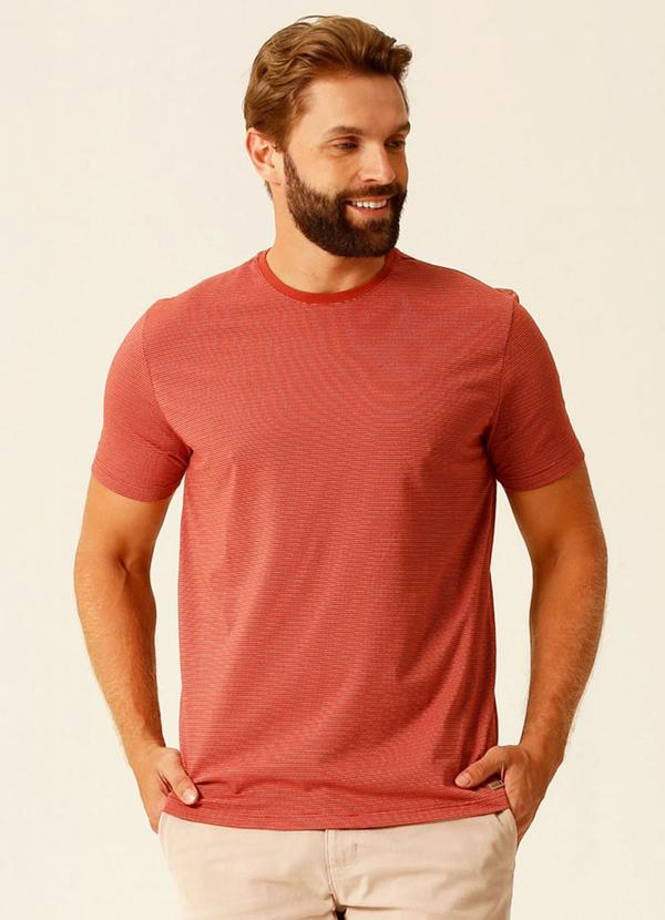 Seeder - Camiseta Masculina Listrada Dots Seeder Marrom 4