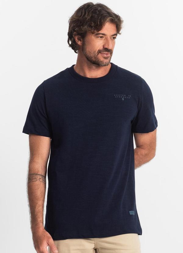 Diametro - Camiseta Masculina Malhão Flamê Azul