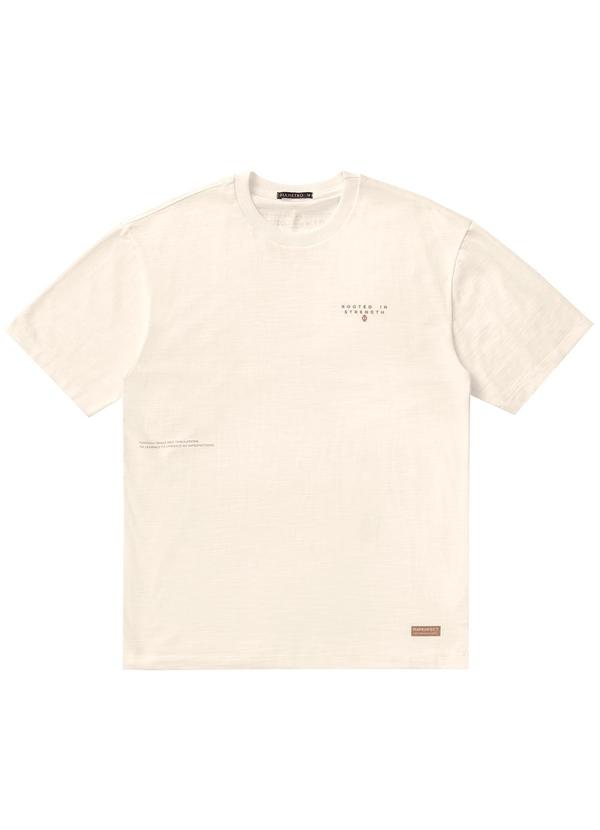 Diametro - Camiseta Masculina Malhão Flamê Bege 3