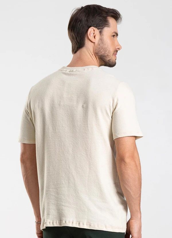 Diametro - Camiseta Masculina Malhão Fruit Bege 2