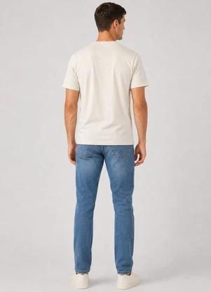 Select - Camiseta Masculina Manga Curta Algodão Bege - SELECT