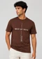 Select - Camiseta Masculina Manga Curta Algodão Marrom - variação: Marrom