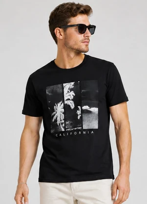 Select - Camiseta Masculina Manga Curta Algodão Preto - SELECT