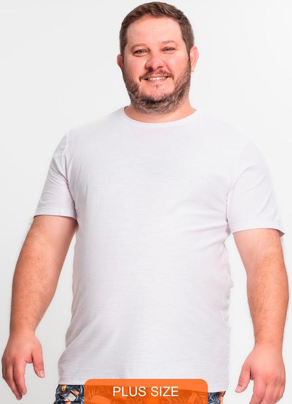 Rovitex - Camiseta Masculina Manga Curta Branco