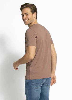 Fakini - Camiseta Masculina Marrom - FAKINI