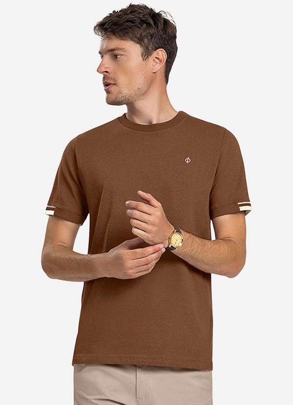 Diametro - Camiseta Masculina Marrom