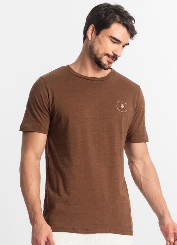 Diametro - Camiseta Masculina Marrom