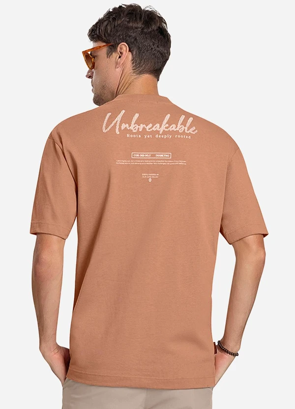 Diametro - Camiseta Masculina Marrom 2