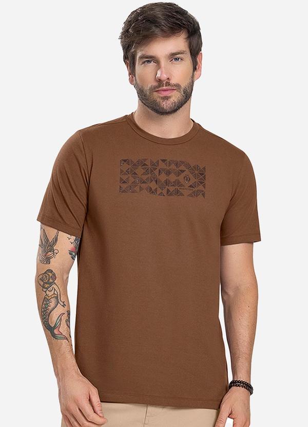 Diametro - Camiseta Masculina Marrom