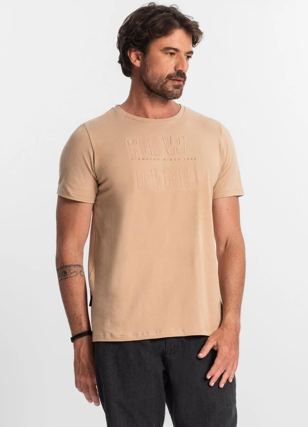 Diametro - Camiseta Masculina Marrom 4
